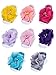Willbond 8 Pairs Barefoot Sandals Flower and 2 Pairs Baby Girl's Aritificial Pearl Foot Flower Shoes, Totally 10 Pairs