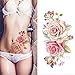 NICOLE DIARY 1 Sheet Waterproof Temporary Tattoo Sticker DIY Arm Body Art Decal (Pink Peony 30809)