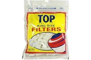 TOP-O-MATIC TOP Premium Filter Tips - 18mm - 200 Filters/Bag (5 Bags for a Total of 1,000 Filters!)