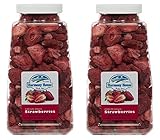 Harmony House Foods Freeze-Dried Sliced Strawberries (2 oz, Quart Size Jar) - Set of 2