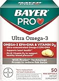 Bayer Pro Ultra Omega-3 Soft Gels, 50 Count (2 Pack)