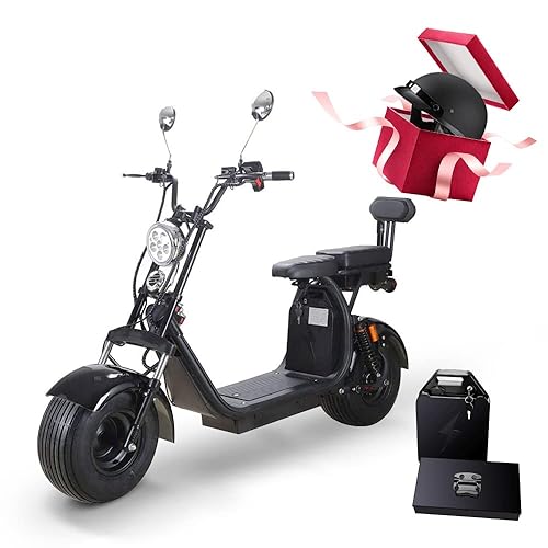 Electric Scooter Adult Citycoco with Seat Electric Scooter，Key