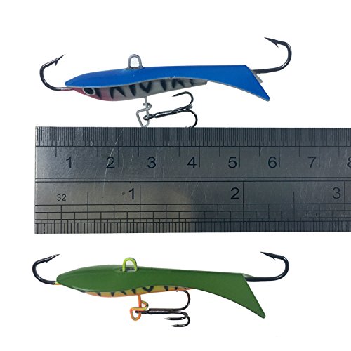 thkfish Ice Fishing Trap, 8pcs 7.5g 9.5g Various Ice Lead Fish Fishing