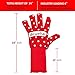 Bruella™ Women's Oven Gloves with Silicone | Oven Mitts with Extra Long Sleeves to Prevent Forearm Burns | Heat Resistant to 932°F / 500°C | 1 Pair