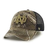 NCAA Notre Dame Fighting Irish '47 Huntsman Closer Camo Mesh Stretch Fit Hat, One Size, Realtree Camouflage