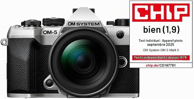 Om-5 Mark II + Objectif 12-45mm Pro, Capteur 20 MP, IP53, Noir