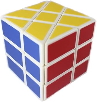 YJ Windmill Cube White 3 x 3 x 3 Shape Mod Twisty Puzzle Toy 3 x 3