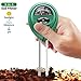 DSparts Soil Test Kit 3-in-1 PH Meter, Moisture, Sun-Light Gardening Tool Test Function for Farmland Garden Lawn Plants Herbs Gardening Soil Tester (Round)thumb 4