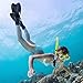 KIMILILY Swim Fins for Adult Short Travel Adjustable Fins Swimming for Snorkeling and Diving