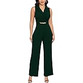 DeftSharp Women's Sexy Cocktail Party Clubwear Casual Working Rompers Long Dressy Jumpsuit
