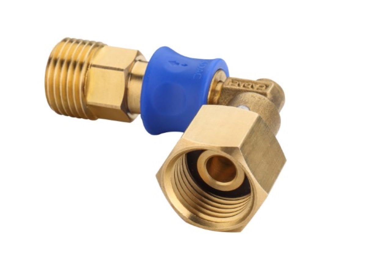 Cadac Rotary Quick Coupling - Metal - Rotating Bolt Ideal for 2-Cook and Citi Chef 40 - Copper Colour - Blue - Barbecue