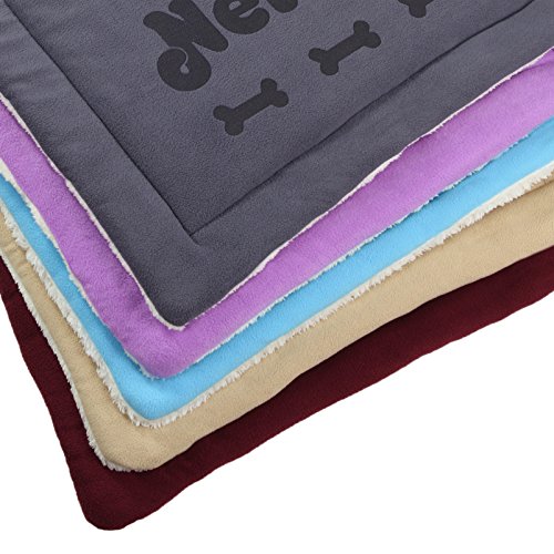 Dog Nap Mat With Design (Large) - Hearts, Bones, Paws