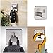 Wall Hooks 4 packs,SAGEME Adhesive Hook Heavy Duty Sticky Wall Hooks Wall Hangers Stick on Hooks 304 Stainless Steel Closets, Coat, Hat,Towel Robe Hook Rack Wall Mount for Bathroom and Bedroom