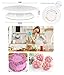 Masmatic Cake Decorating Kit With Turntable 11 Inch | 4 Russian Piping Tip | Single & Tri-bag Coupler,3 Smoothers & Stainless Steel Spatulas |10 Disposable Icing Bags- Icing Cake Tools 25 Pcs