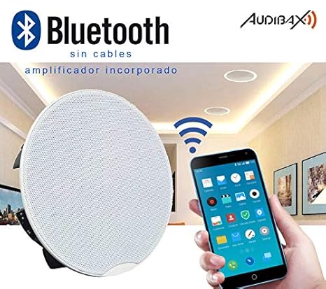 Audibax CM508-BT Bluetooth-Paar Lautsprecher Einbaudach 30 W 5,25 Zoll Magnetisches Gitter