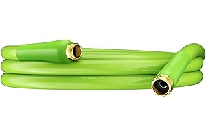 Besiter Garden Hose 10 ft x 5/8", Water Hose with Brass Fittings, All-weather, No Kink, Lightweight, Burst 600 PSI