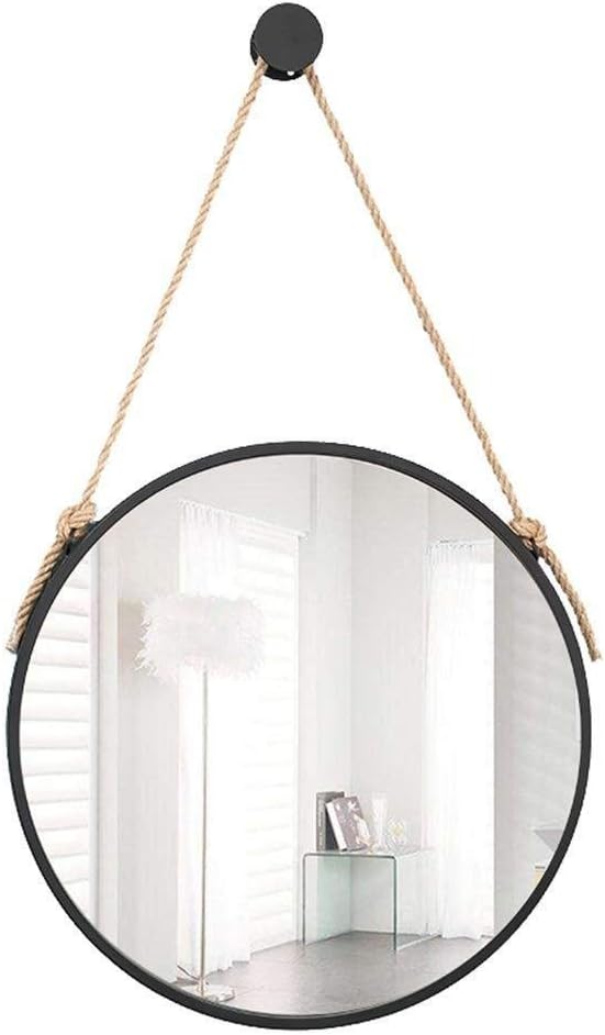 Espejos ZB Espejo del Baño Tocador Redondo Elegante Color : Hanging