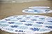 Bonita Beach Collection Round 'Roundie' Beach Towel Thick Terry Cotton with Fringe Tassels - Various Designs & Colors (The Maui (Blue Pineapple))