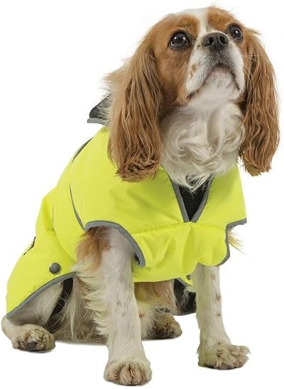 Ancol Muddy Paws All Weather Stormguard Coat Hi-Vis Small/Medium 35cm