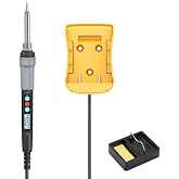 Portable Soldering Iron Adapter Compatible with De.walt 20V | Adjustable Temperature 356&deg;F-896&deg;F, LED Display, Portable Soldering Kit