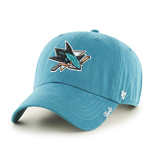 NHL San Jose Sharks Women's Miata Clean Up Adjustable Hat, One Size, Dark Teal