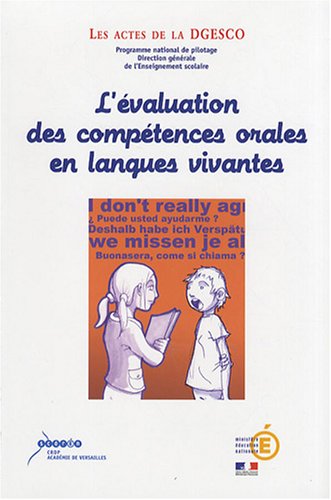 L' évaluation des compétences orales en langues vivantes