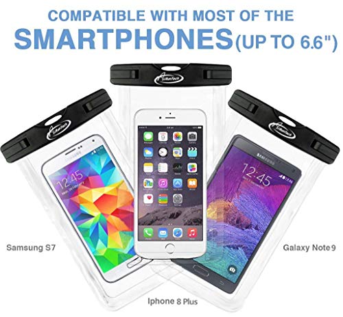 AiRunTech Waterproof Case(3-Pack), Waterproof Cell Phone Dry Bag for iPhone Xs/XS Max/XR/X, iPhone 8/8 Plus/7/7 Plus/6/6s, Samsung Galaxy S9/S8/S7 Google Pixel and All Devices Up to 6.6 Inches - Thumbnail 6