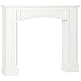 HOMCOM Modern Fireplace Mantel, Surround Mantels
