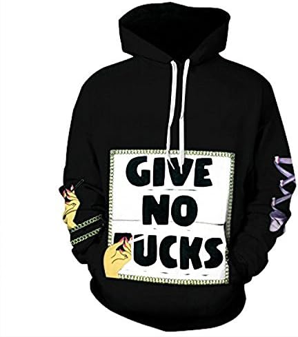 Black Memory Unisex Realistic 3d Digital Smoking Girl Print Pullover Hoodie Hooded Sweatshirt S-XL