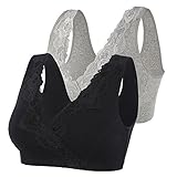 ZUMIY Women's Lace Cotton Nursing Bra for Maternity and Breastfeeding