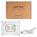 Portable Flood Light: LOFTEK Outdoor LED Pocket Floodlight with 4000mAh USB Rechargeable Power Bank Function, Waterproof, 500lm, Silver