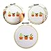 BAKHUK 10Pieces Round Wooden Embroidery Hoops Set - 5Pcs 4 inch and 5Pcs 6 inch Bulk Adjustable Bamboo Circle Cross Stitch Hoop Ring with 10 Pieces Sewing Needles