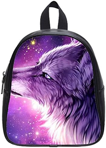 JIUDUIDODO Multifunctional PU Leather Custom Best Gifts Funny Cat &amp; Galaxy Space 3D print School Bags Backpacks Outdoor Bags Travel Bag (Small)