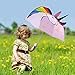 Micaddy Unicorn Umbrella w/Stars Pop up Umbrella for Kid with Safety Open and Close Age 3-7