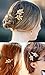 yueton 3 Pairs Athena Olive Branch Leaves Barrettes Bobby Pin Hair Clips Bride Headwear Edge Clip Clamps (1+3+5 Leaves)