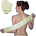 Premium Exfoliating Loofah Back Scrubber for Shower Men and Women with Luffa Pad by Bath of Eden