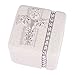 Roman First Holy Communion Silver Chalice 2 x 2 Inch Resin Stone Keepsake Rosary Jewelry Box