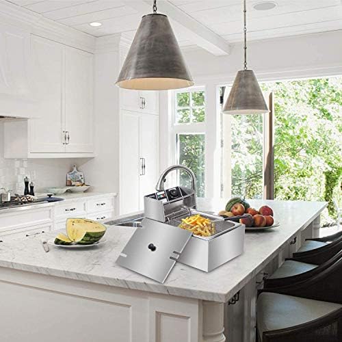 Stainless steel deep fryer tank priced at $69.99.