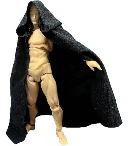 1/12 Scale Long White Fabric Wired Scarf For Action Figures - 6 Inch