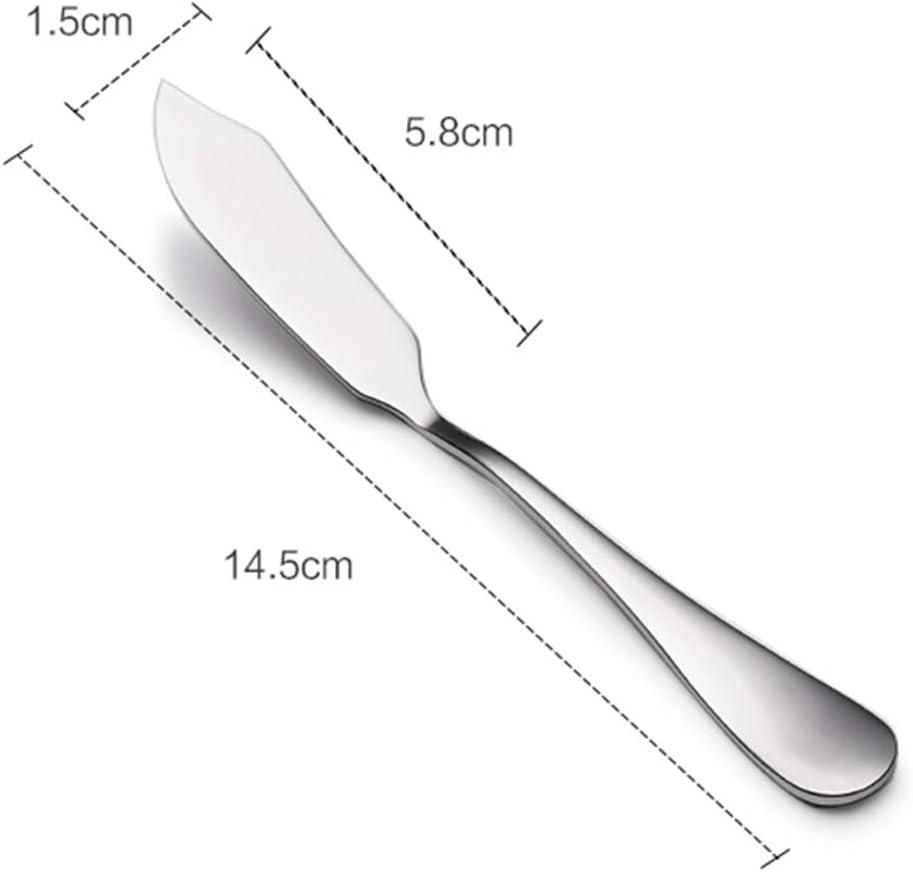 Butter Knife, Cheese Knife, Dover Sole Breakfast Kippers , AOOSY Cute Mini 5.91 inches Stainless Steel Kitchen Knives for Butter Sandwiches Cheese Breakfast,Packs Of 6: Kitchen & Dining