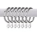 Shappy Metal Drapery Curtain Rings Hanging Rings for Curtains and Rods, Drape Sliding Eyelet Rings 30 mm Internal Diameter (Silver, 20 Pack)