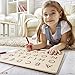 Play22 Magnetic Drawing Board - STEM Educational Learning ABC Letters Kids Drawing Board - Writing Board for Kids Erasable - Magnetic Doodle Board - Includes A Pen - Best Gift For Kids (Uppercase ABC)