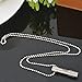 HooAMI Stainless Steel Only Love Perfume Bottle Urn Pendant Necklace - Memorial Ash Keepsake - Cremation Jewelry Silver