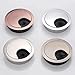 Xntun 3 Pcs Satin Nickel Metal Cable Grommet, Zinc Alloy Desk Table Grommet Cable Cord Hole Cover for Home and Office, Fits 2inch Hole (Brushed Silver)