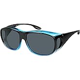 Fit Over Wrap Sunglasses Polarized Lens Wear Over Eyeglasses 100% UV Protection for Men and Women