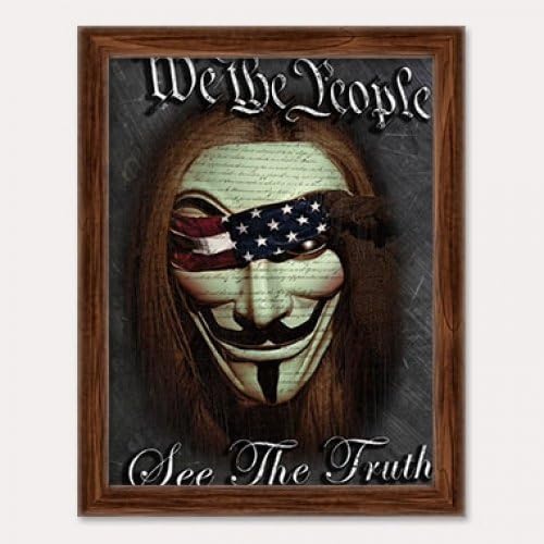 3D Art We The People 3D Framed Art, 10.5 by 13.5"