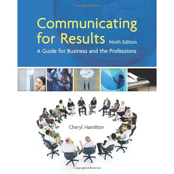 Amazon Com Communicating For Results A Guide For Business And The Professions 9781111842161 Hamilton Cheryl Books