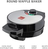 Global Gourmet FULL SIZE American Waffle Maker 700W Stainless Steel view 3