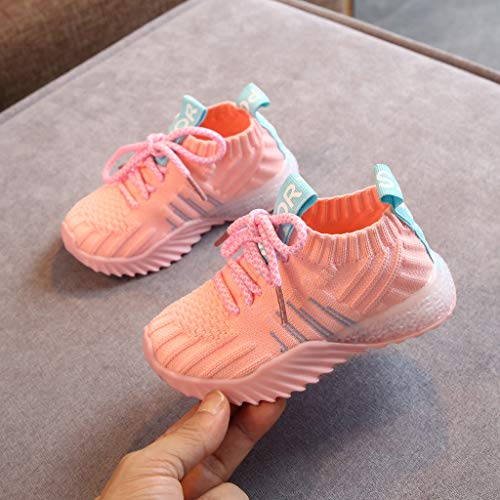 Kids Baby Girls Boys Sneakers Mesh LED Light Luminous Sport Shoes Toddler Infant Sneakers