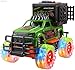 WolVol Off-Road SUV Jungle Dinosaur Car Toy with Lights and Sounds, Friction Powered - Release The Dinosaur from its Cage